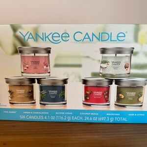 Yankee Candle Variety Pack - Pink, Tan, Blue, Red, Green